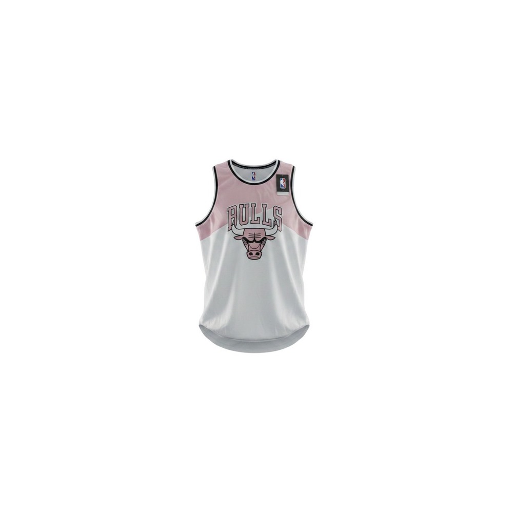 NBA Chicago Bulls Jersey Mens Medium Pink White New Basketball Mesh Tank Top